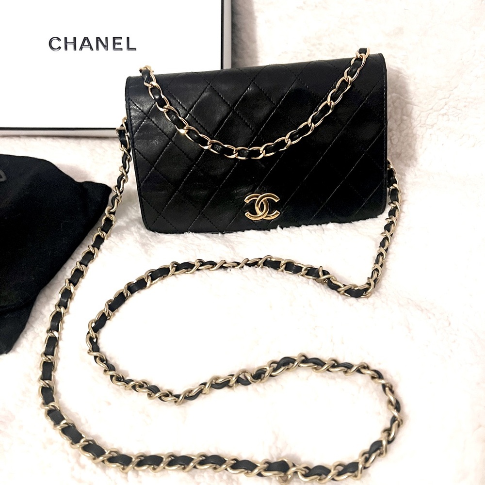 Authentic Chanel Mini Full Flap Bag